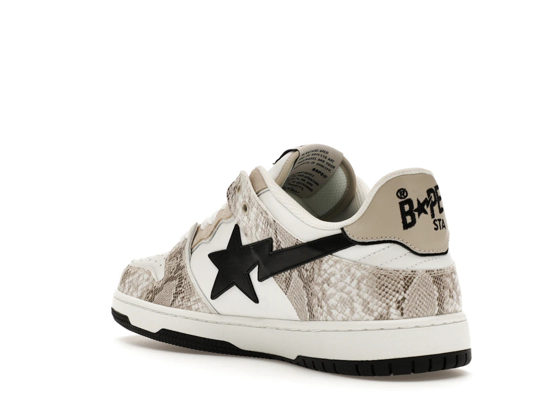 A Bathing Ape Sk8 Sta #1 Béžová hadia koža