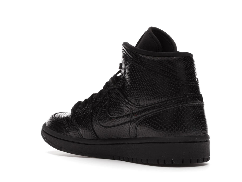 Jordan 1 Mid Black Snakeskin (W)