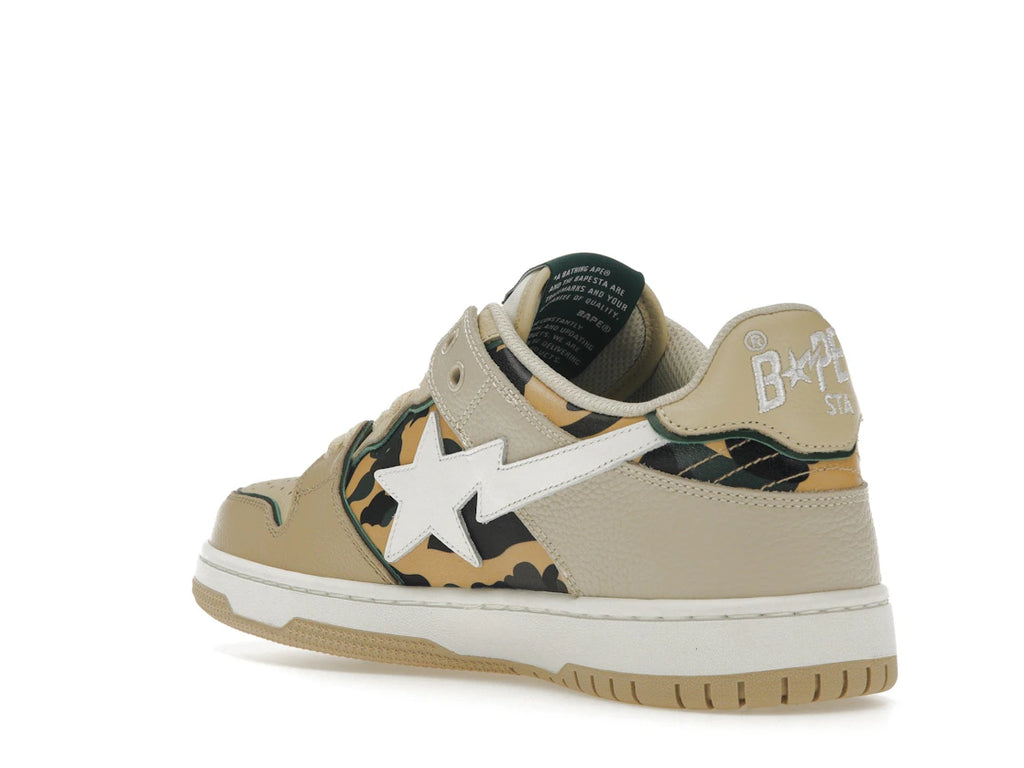 A Bathing Ape Sk8 Sta Béžovo-žltá kamufláž