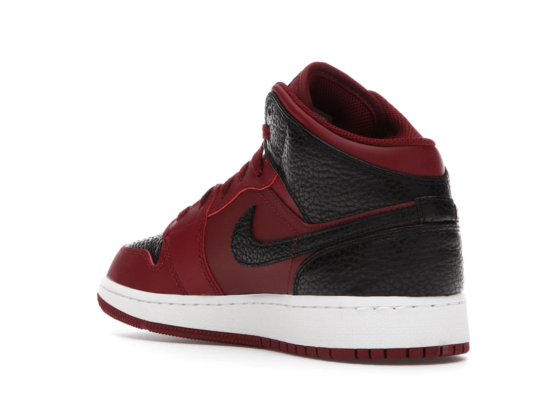 Jordan 1 Mid Team Red Black White (GS)