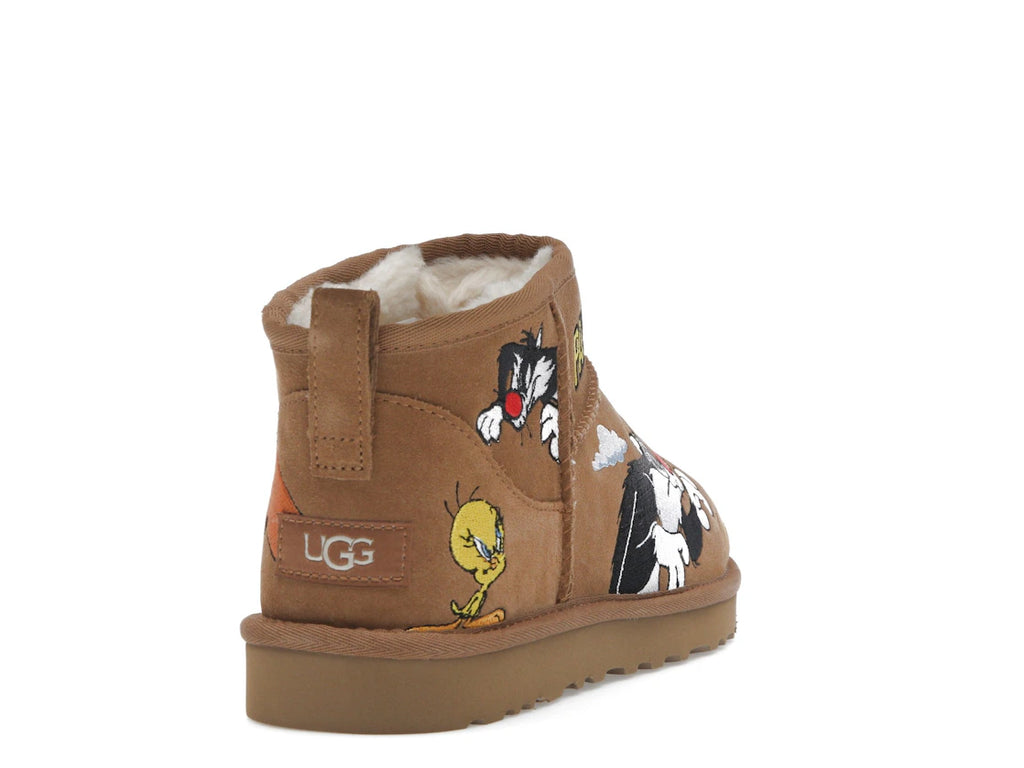 tenisky a boty UGG Classic Ultra Mini Boot Palace x Looney Tunes Chestnut 1181891-CHE ADONIO