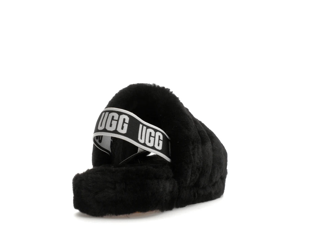 tenisky a boty UGG Fluff Yeah Slide Black (Kids) 1098494K-BLK ADONIO