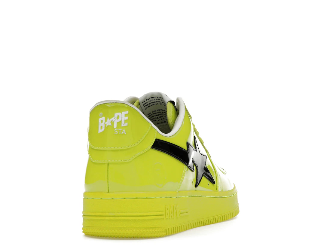 A Bathing Ape Bape Sta #2 Yellow Patent