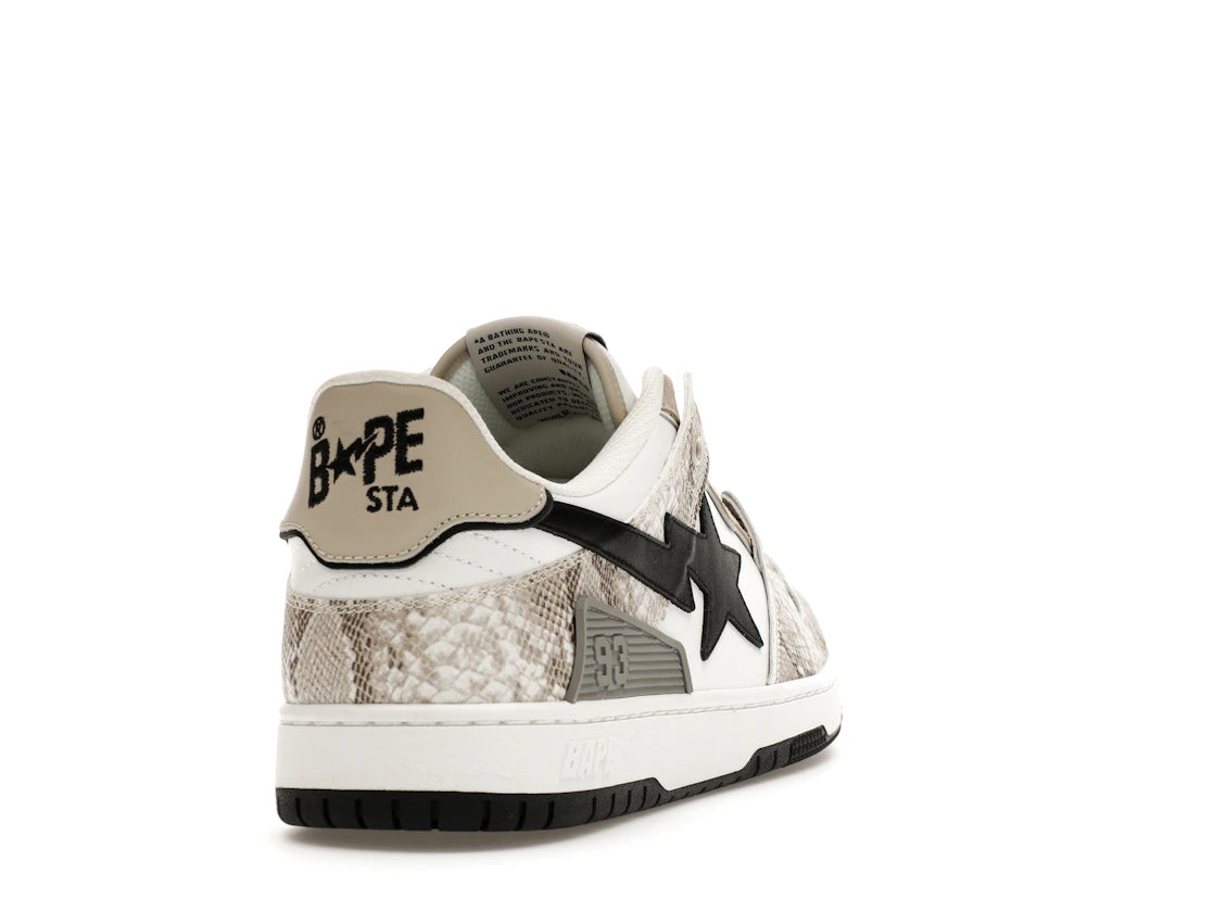 A Bathing Ape Sk8 Sta #1 Béžová hadia koža