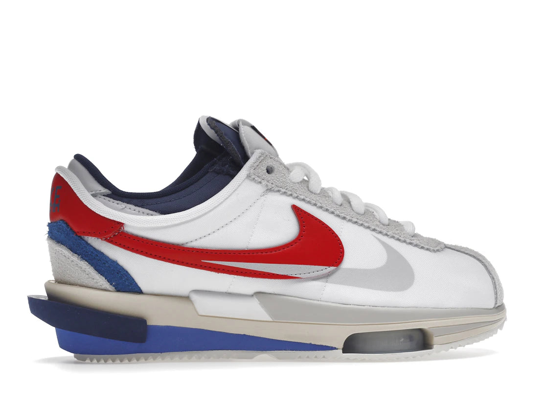 tenisky a boty Nike Zoom Cortez SP sacai White University Red Blue DQ0581-100 ADONIO