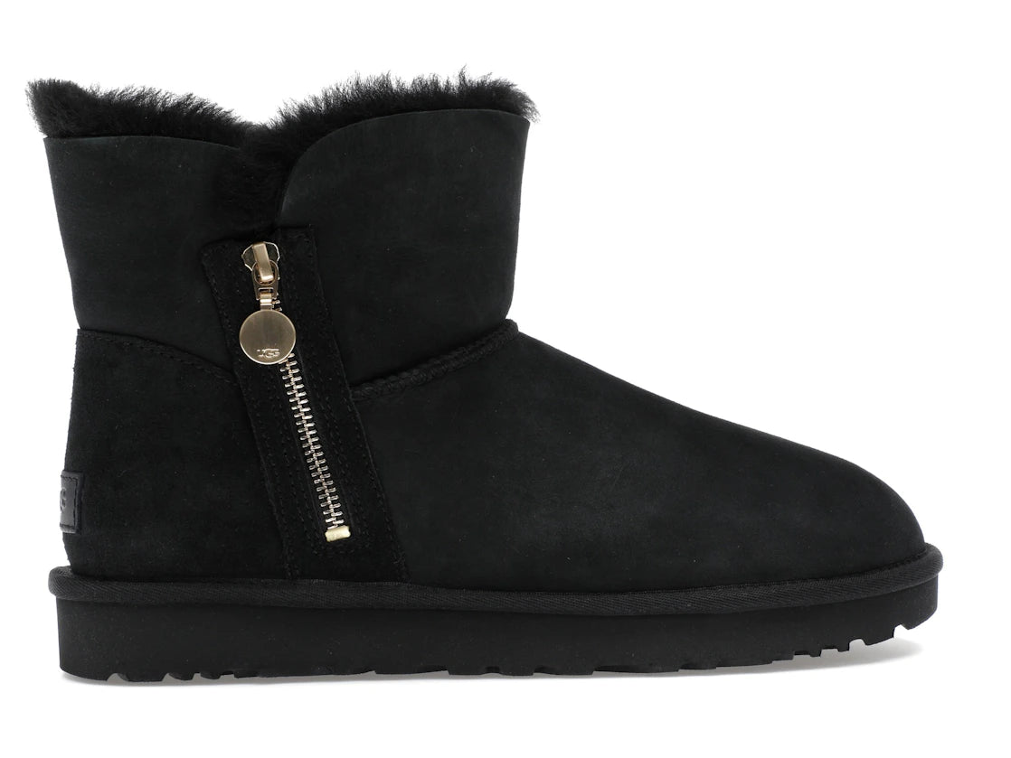 tenisky a boty UGG Bailey Zip Mini Boot Black (W) 1112481-BLK ADONIO