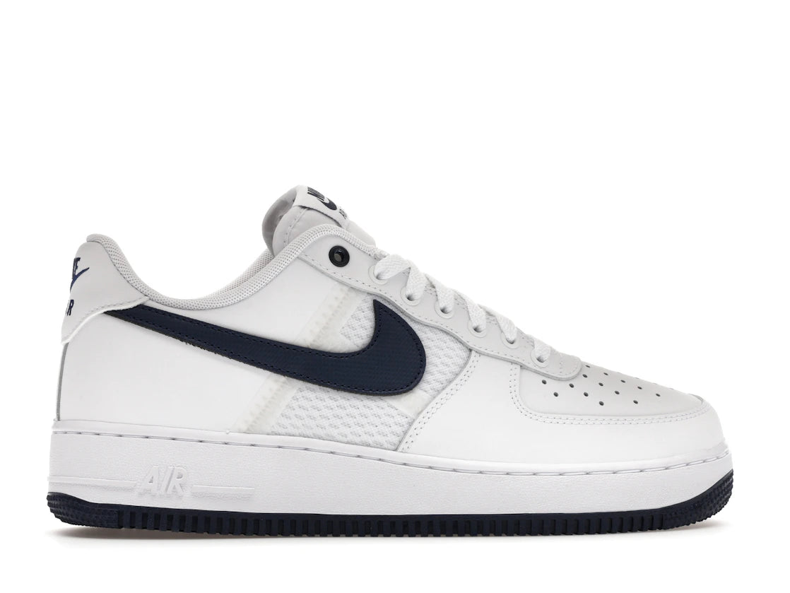 Nike Air Force 1 Low '07 LV8 SE Mesh Tape White Midnight Navy