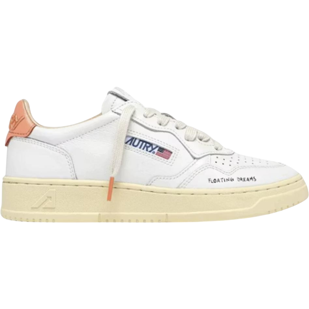 Autry Medalist DL White Peach Pink (W)